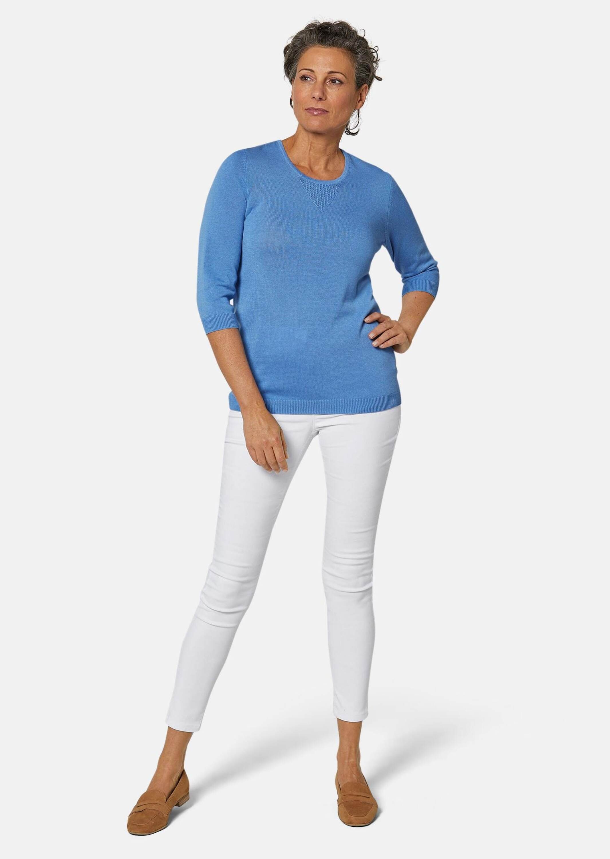 GOLDNER 3/4 Arm-Pullover Sommerlicher Strickpullover mit günstig online kaufen