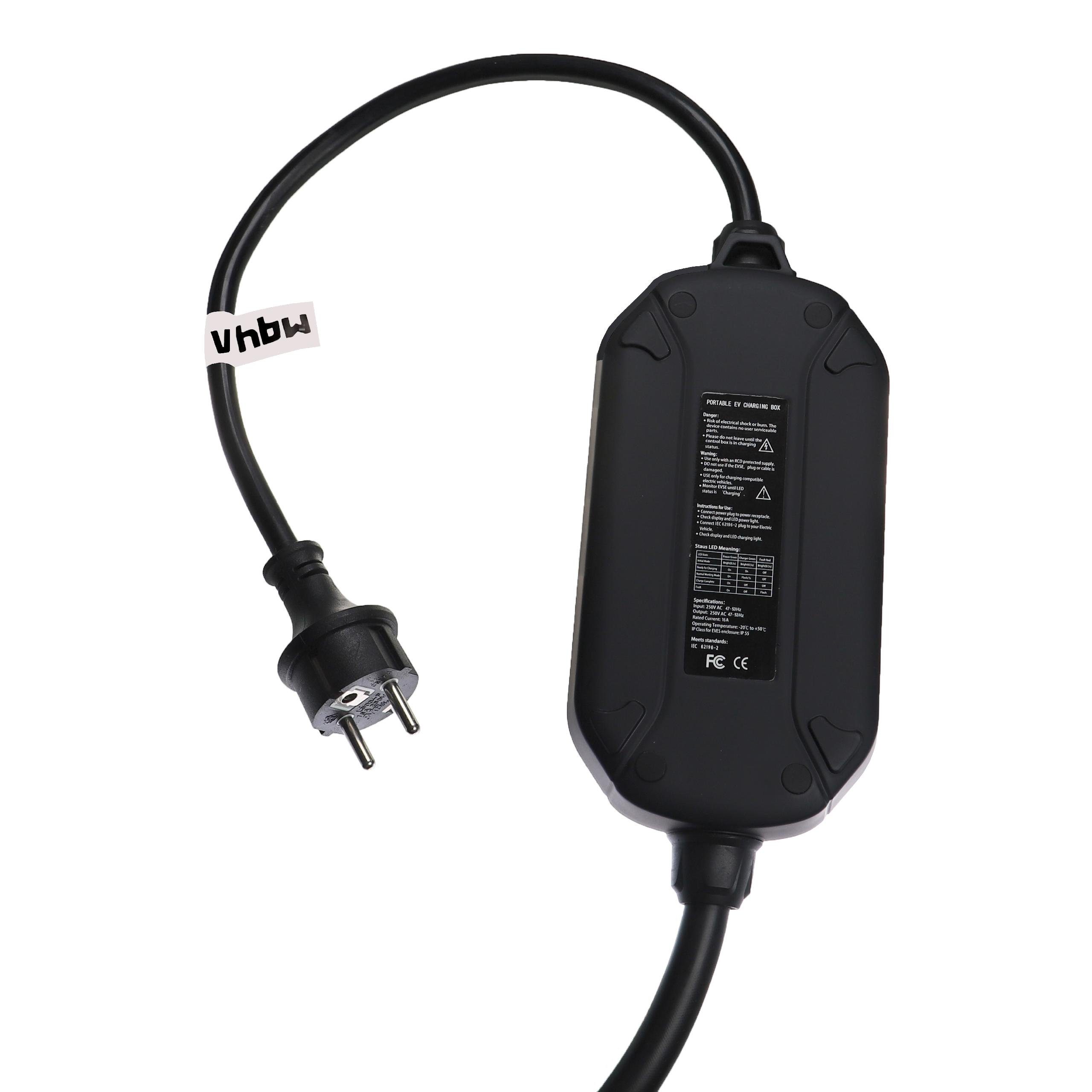 passend Elektro-Kabel Elektroauto vhbw Smart Plug-in-Hybrid fortwo / EQ für