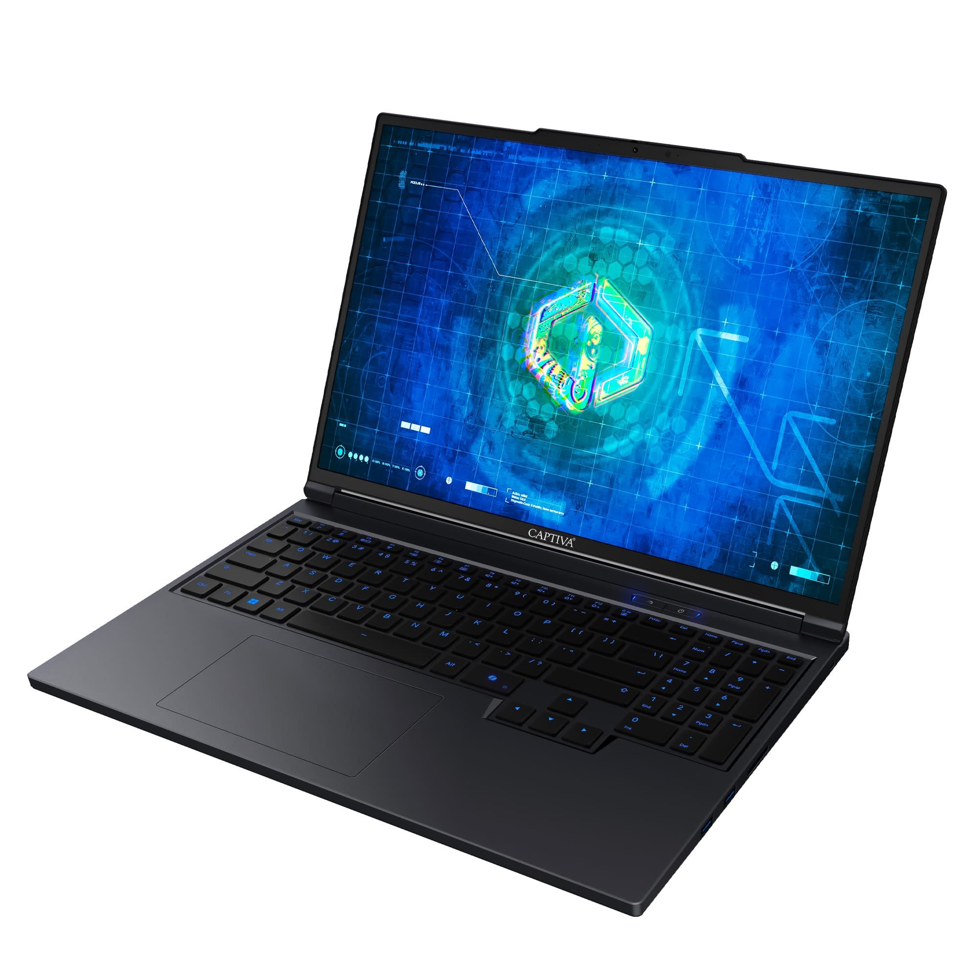 CAPTIVA Highend Gaming I94-492GE Notebook (40.6 cm/16 Zoll, INTEL Core i9 14900HX, NVIDIA GeForce RTX 5070 Ti, 32 GB, 2000 GB SSD, WLAN & Bluetooth, Tastatur: DE Layout, Windows 11 Home)