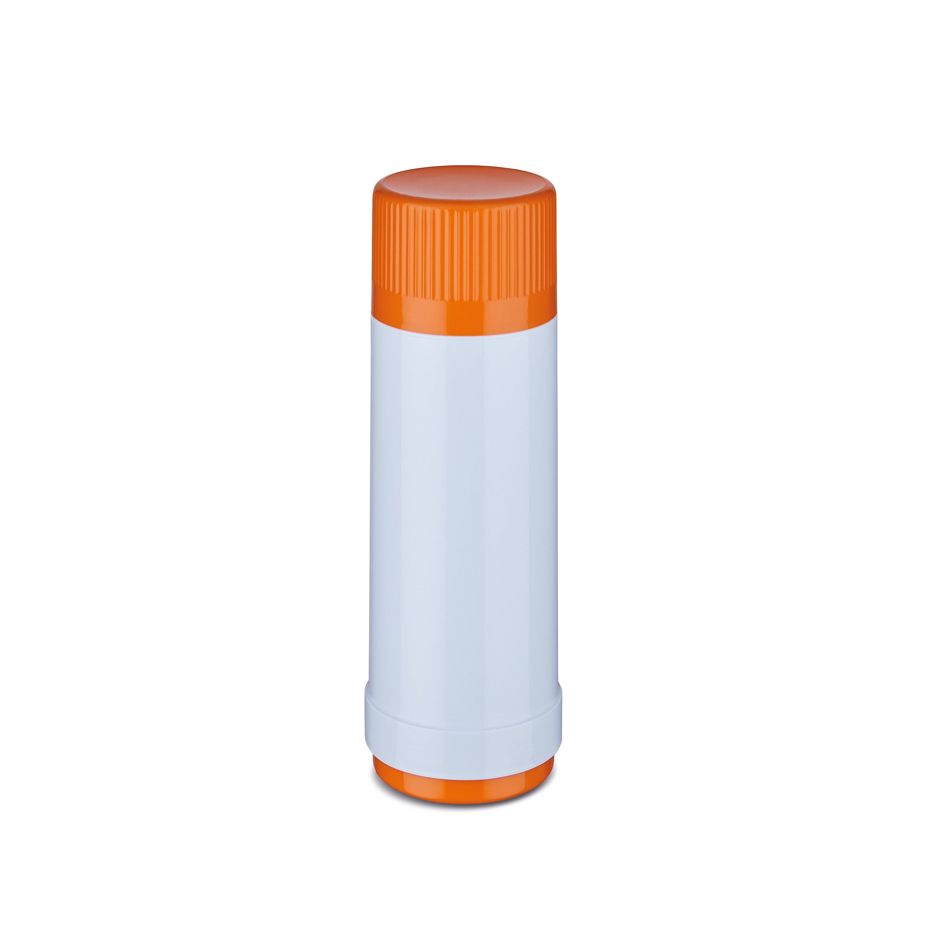 ROTPUNKT Thermoflasche Isolierflasche 0,75 ltr. auslaufsicher I Glaseinsatz I BPA-Frei, 24 Std heiß 36 Std kalt I 40 polar/clementine