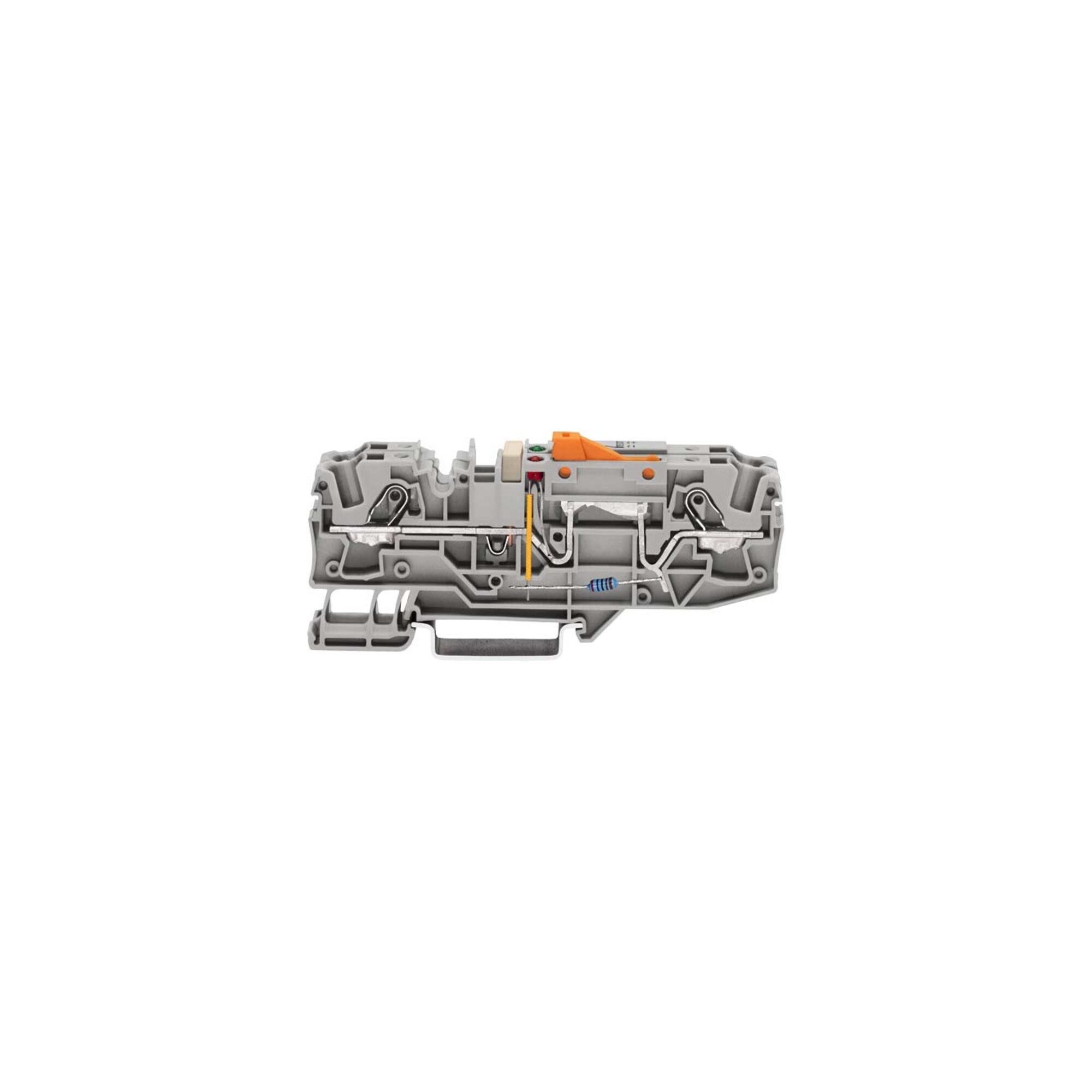 WAGO Koax-Kabelverbinder WAGO GmbH& Co. KG Erdleiter-Trennklemme 24V grau 2006-1671/1000-848
