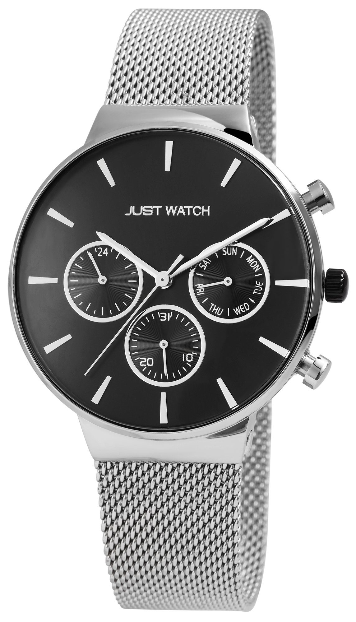 Jaxon Watch silberfarbig Quarzuhr Just
