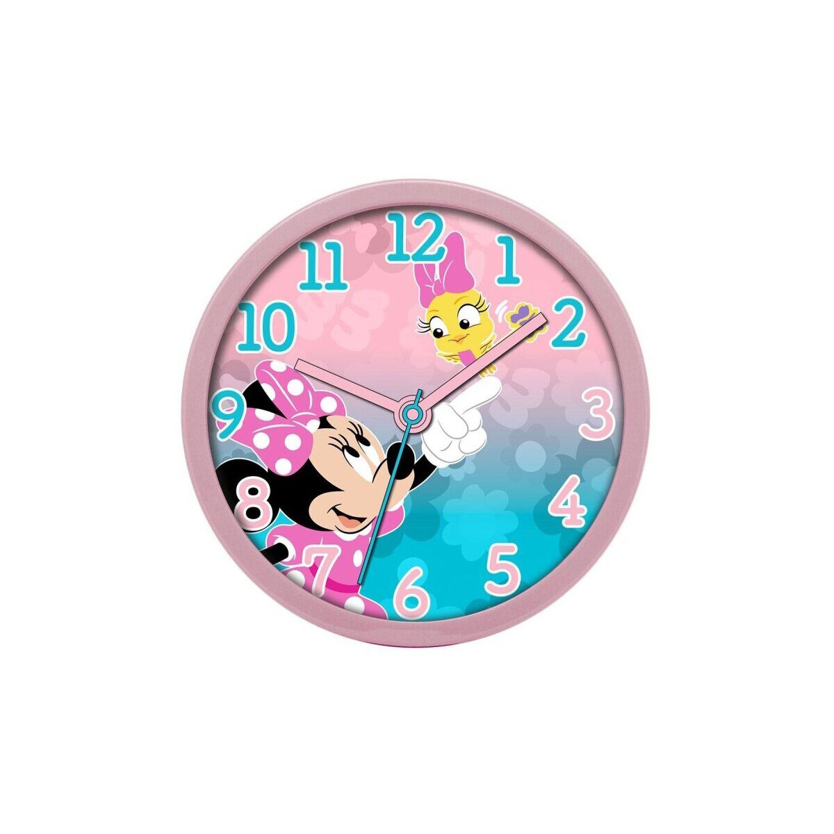 Disney Wanduhr Minnie Maus Wanduhr 25cm Kinderzimmer Uhr Disney pink günstig online kaufen
