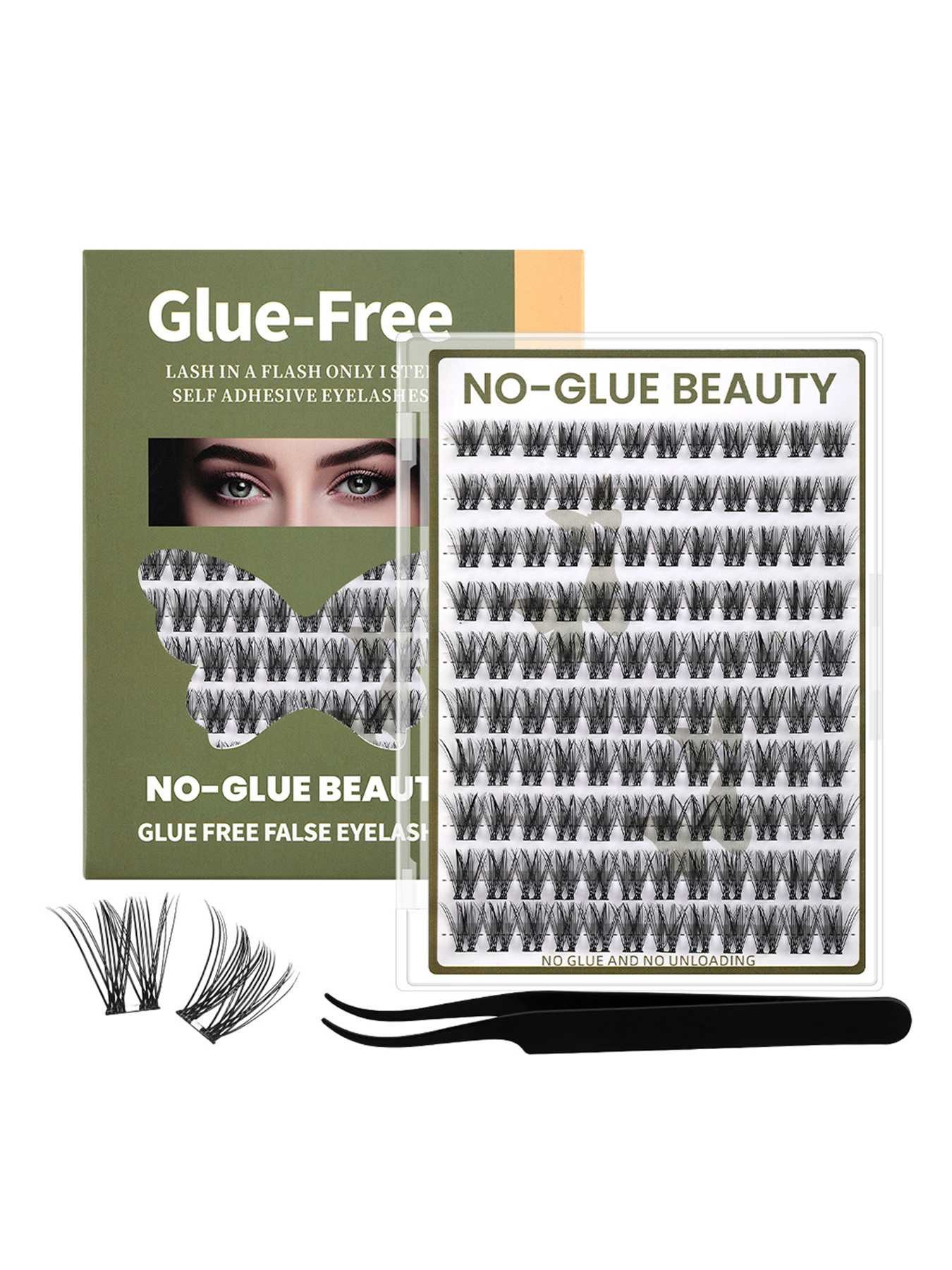 DEBAIJIA Einzelwimpern Selbstklebende Wimpern Wimpern für einfaches Augenmake-up