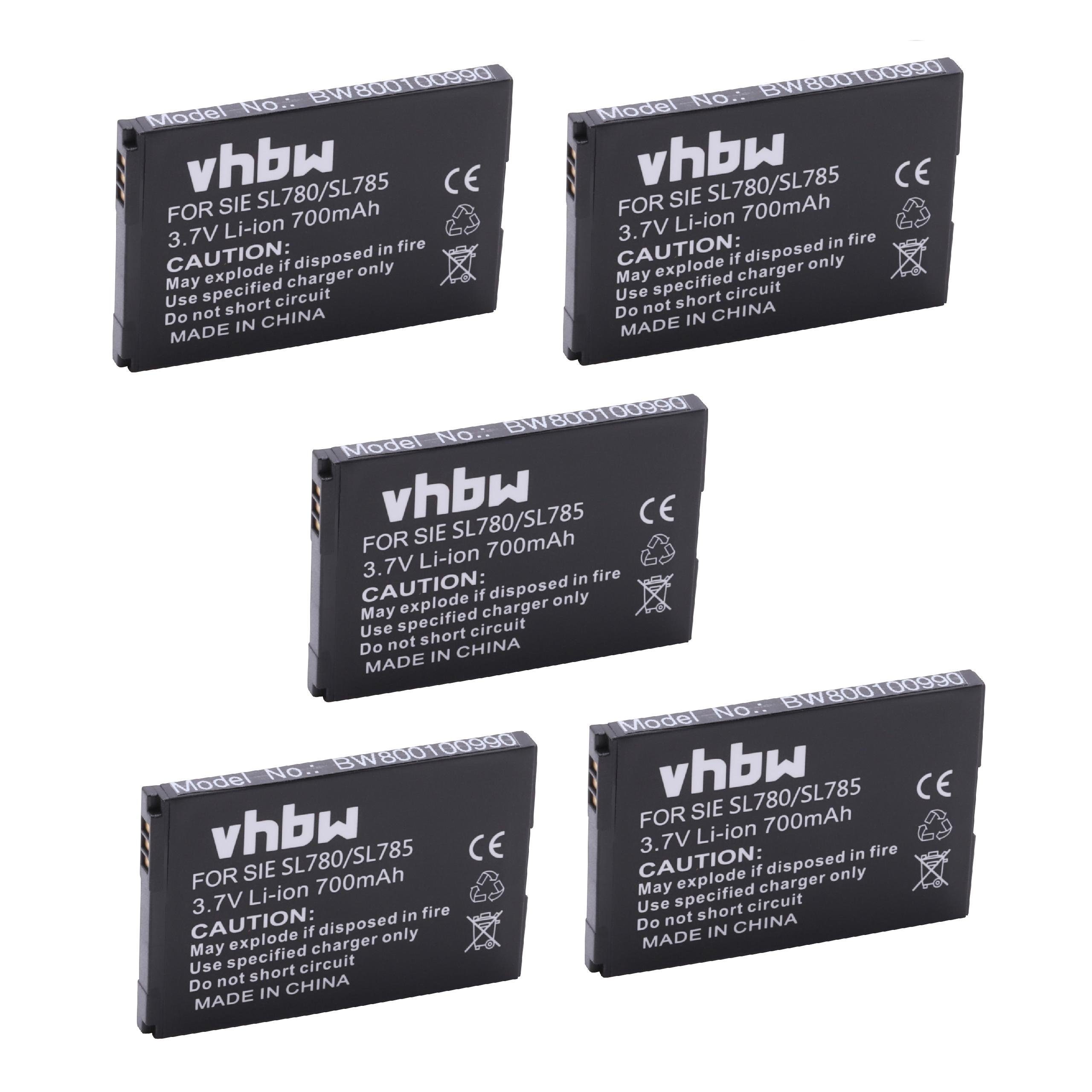 vhbw Ersatz für Siemens Gigaset V30145-K1310-X445 für Akku Li-Ion 700 mAh (3,7 V)