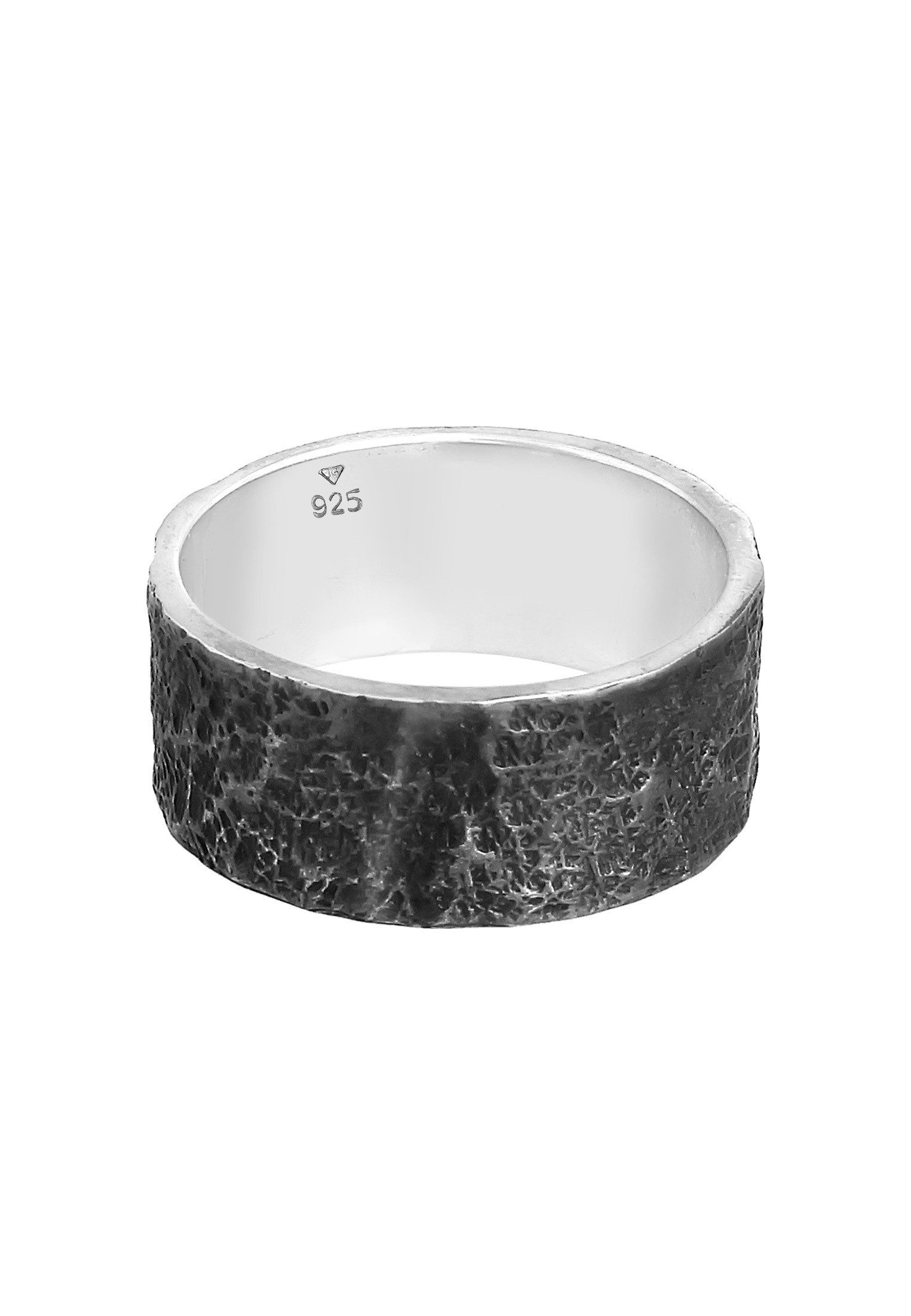 Kuzzoi Silberring Herren Bandring Organic Struktur 925 Silber – Bild 4 von 5