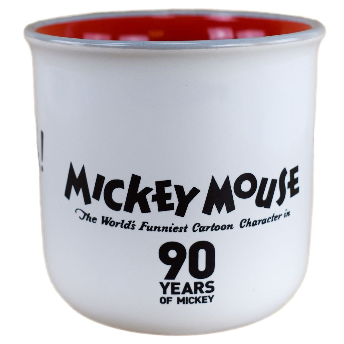 Stor Tasse Disney Mickey Mouse Frühstückstasse 90 Years ca. 400 ml Tasse, 1-tlg., Keramik, authentisches Design