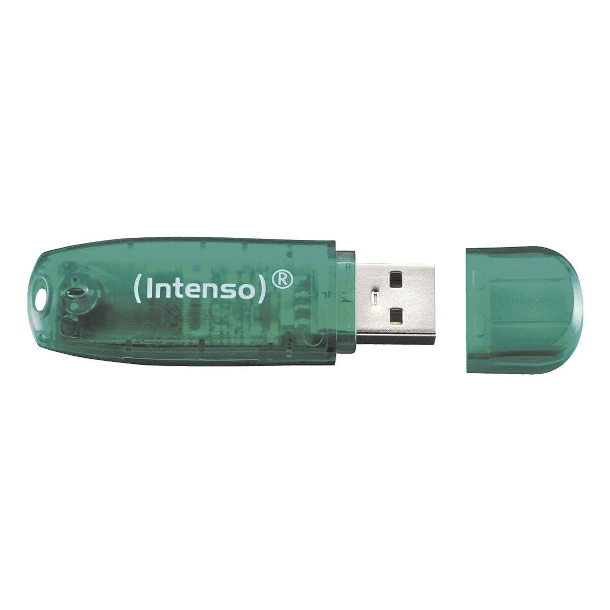 Intenso RainbowLine USB-Stick (Lesegeschwindigkeit 28 MB/s, in farbenfrohem Design)