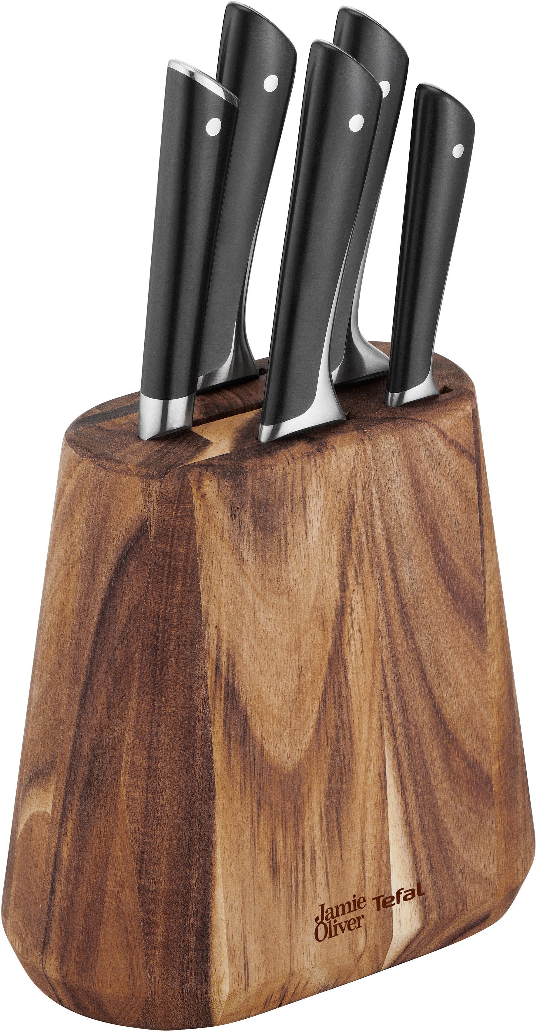 Tefal Messerblock K267S7 Jamie Oliver (7tlg), hohe Leistung, unverwechselbares Design, langlebige Klingen