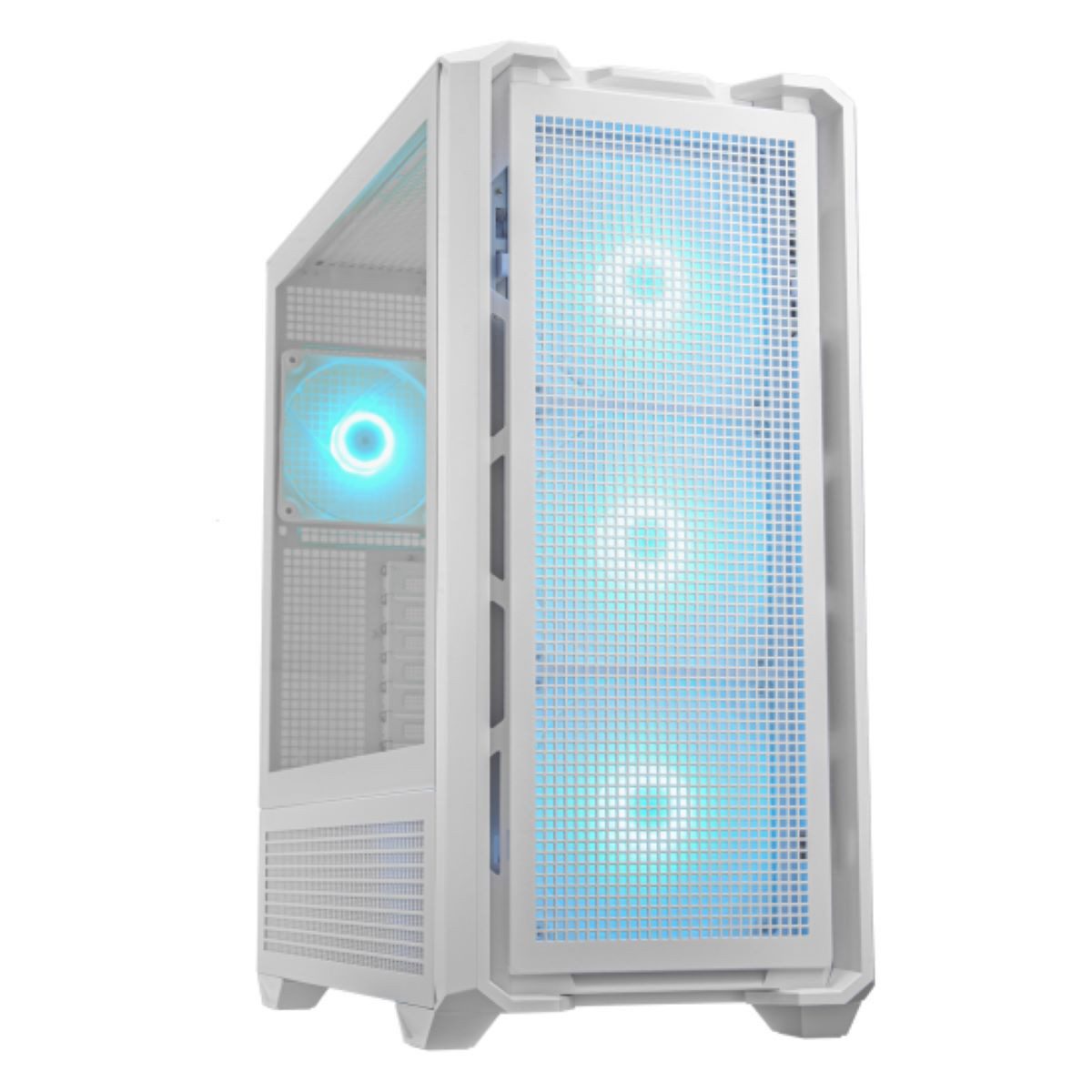 Cougar Gaming-Gehäuse MX600 WT, Full-Tower, USB/Audio, 2x USB 3.0, 1x Type-C Gen2, ATX, weiß, 4 Lüfter vormontiert