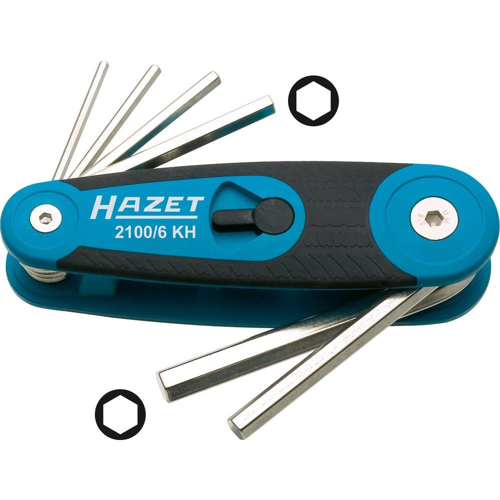 HAZET Schraubendreher Hazet Innen-Sechskant Winkelschraubendreher-Set 2.5 mm, 3 mm, 4 mm, 5