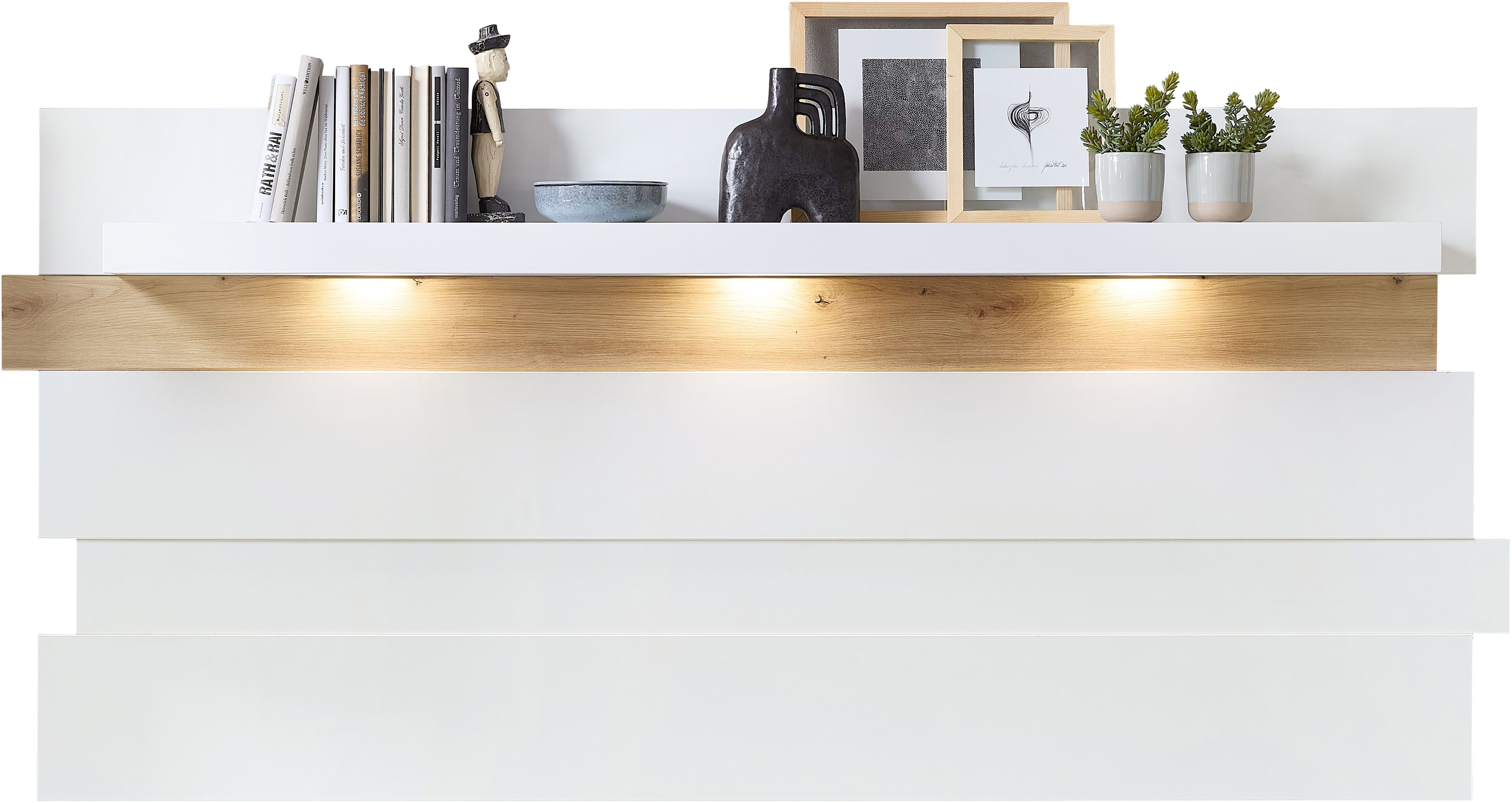 Innostyle Wandboard Memphis Wandboard, 202x93x26cm (B/H/T), 1-tlg., 1 Boden, inkl. Led-Beleuchtung