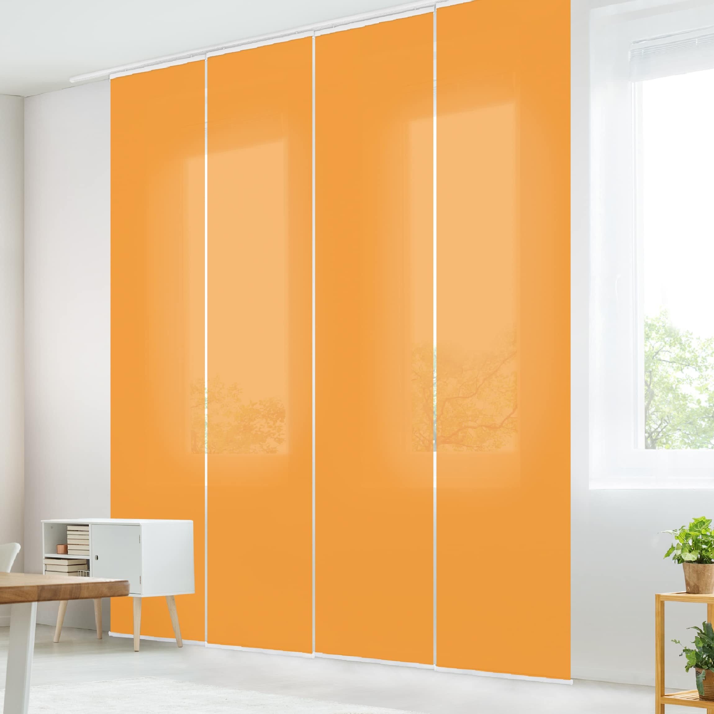 Bilderdepot24 Schiebegardine modern Flächenvorhang blickdicht Mango, günstig online kaufen
