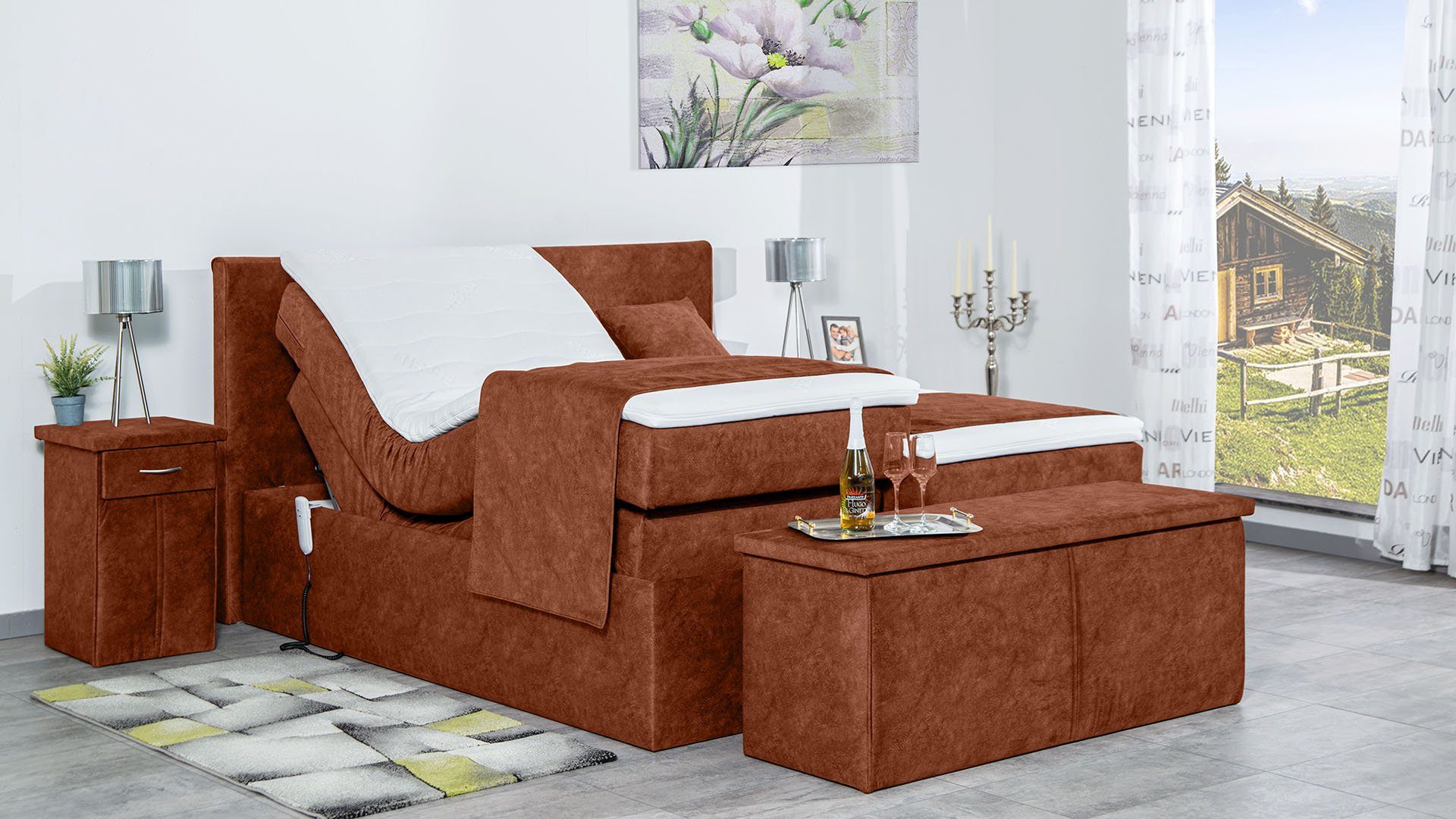 Meisterbetten Boxspringbett Nado (mit Motor, 7-Zonen günstig online kaufen