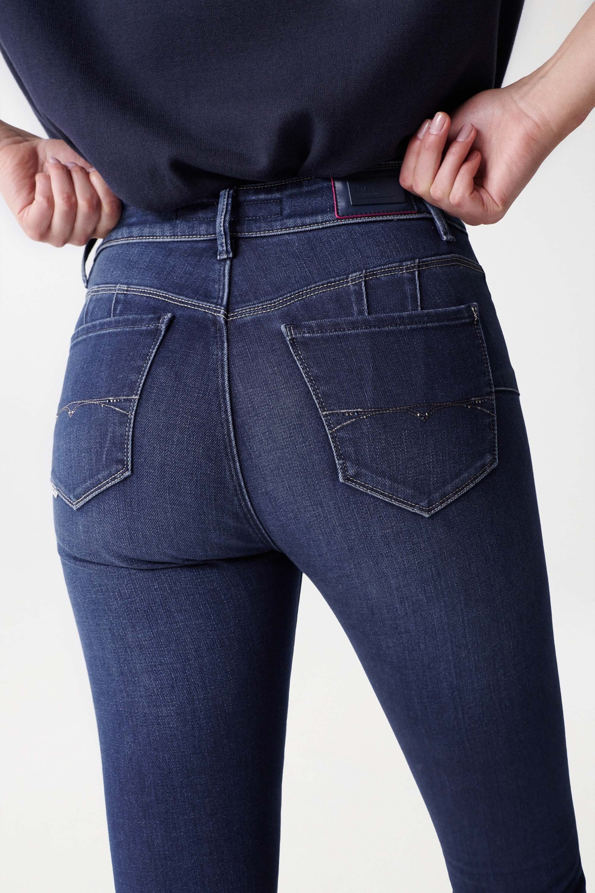 Salsa Stretch-Jeans SALSA JEANS DESTINY PUSH UP CROP SKINNY darkblue 126911 günstig online kaufen