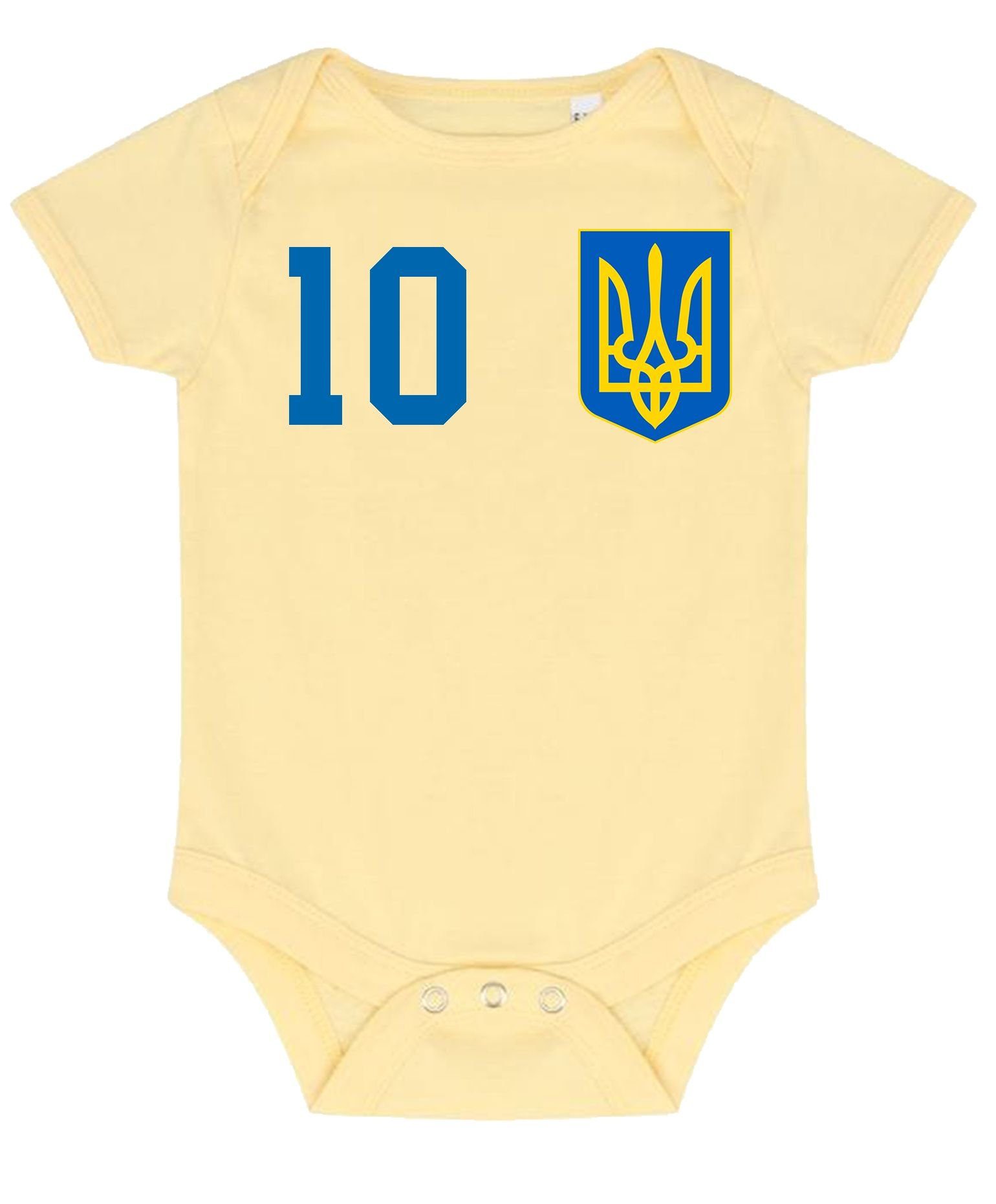 Youth Designz Motiv Strampler trendigem Kurzarmbody Kinder Baby Body mit Ukraine