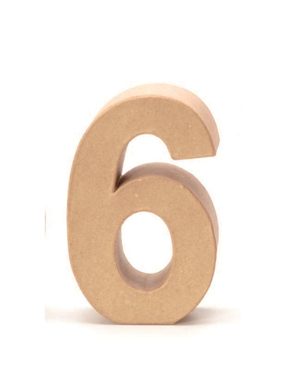 Glorex Dachpappe Glorex Papp-Zahl 6 17,5 x 5,5 cm