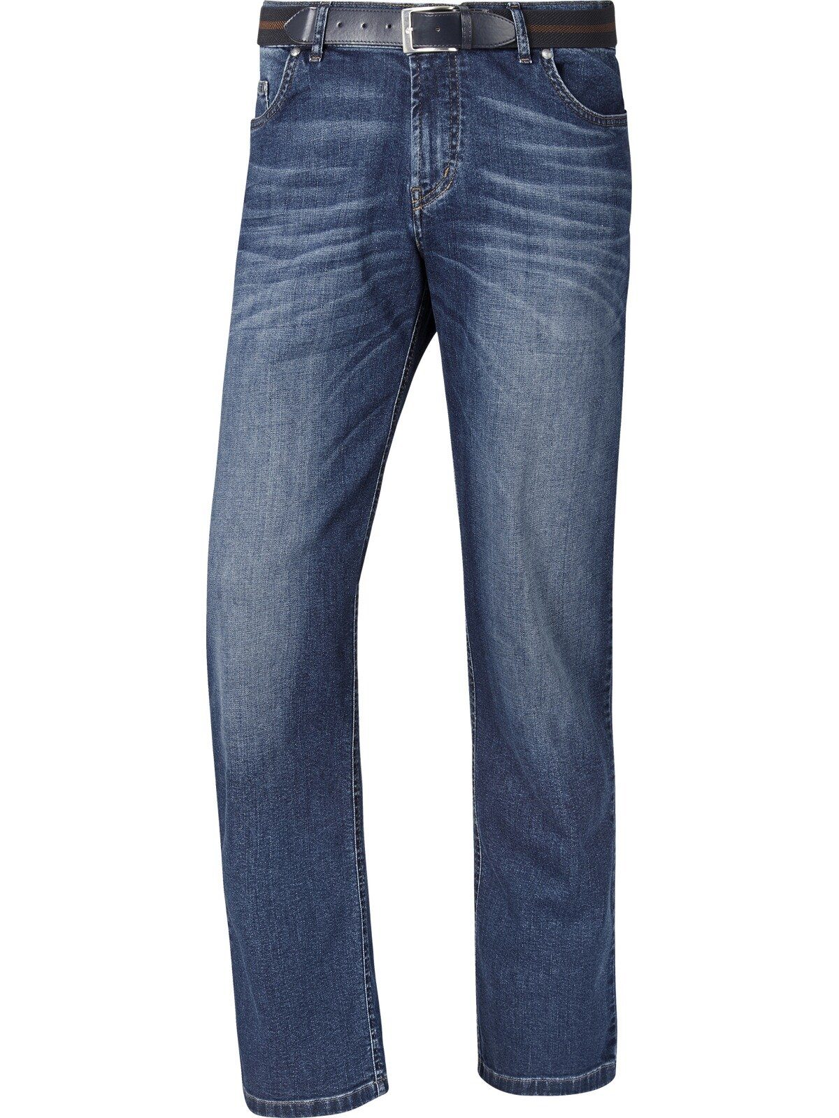 Comfort-fit-Jeans mit Vanderstorm Jan blau JOEL Gürtel