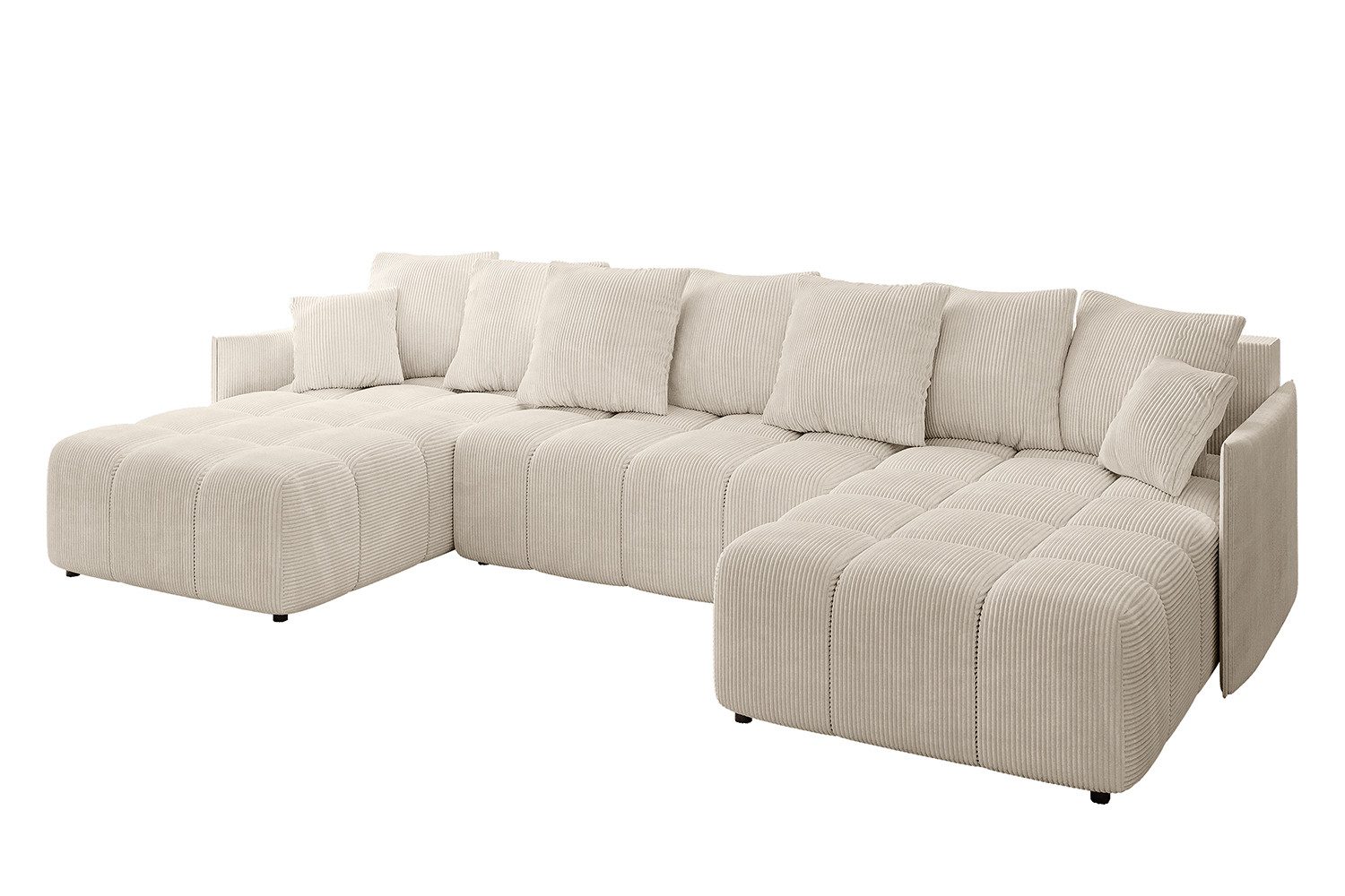 ALTDECOR Wohnlandschaft LONLI-U, Couch mit Schlaffunktion, Stauraum Wohnlan günstig online kaufen