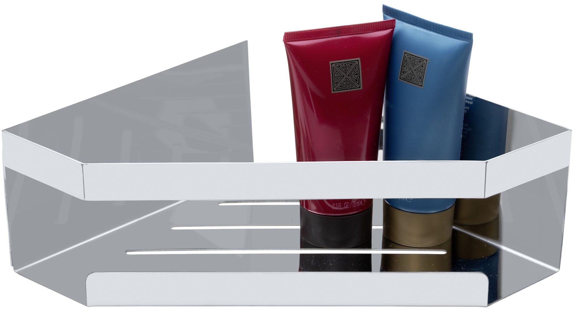 SCHÖNER WOHNEN-Kollektion Eckregal »Meleto«, Eckablage aus Edelstahl fürs B günstig online kaufen