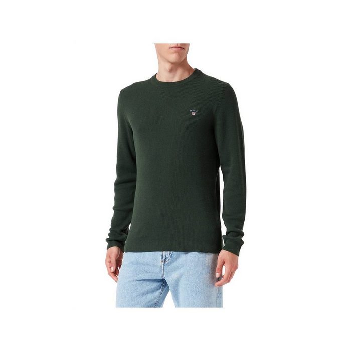 Gant V-Ausschnitt-Pullover grün regular fit (1-tlg)
