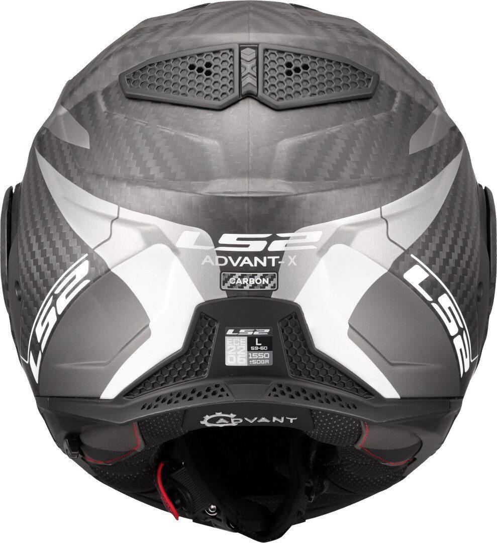 LS2 Motorradhelm FF901 Advant X Carbon Horizon Klapphelm, Vorbereitet Für Kommunikationssystem,notfallsystem-polsterung (eq – Bild 4 von 5
