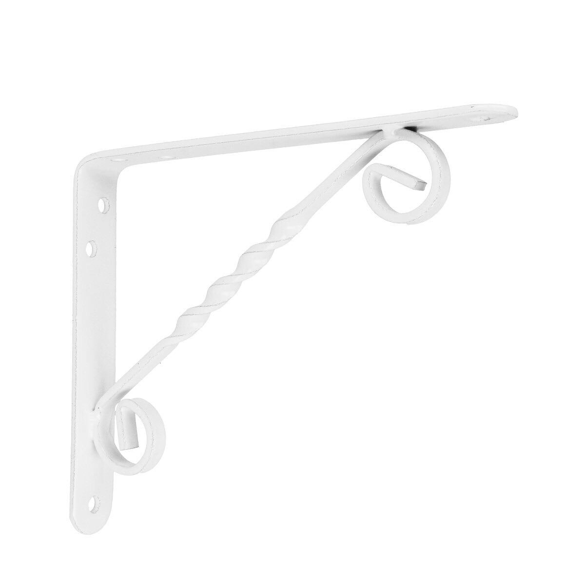 MS Beschläge Garderobenhalter Regalhalter Regalkonsole Weiß Regalwinkel Konsole