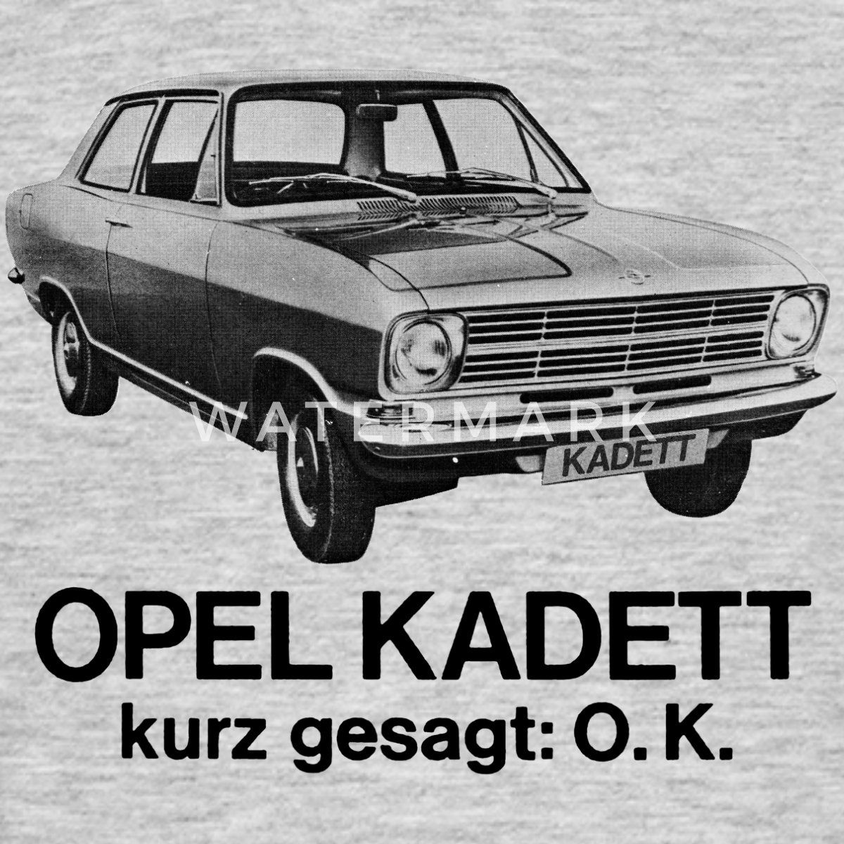 Spreadshirt T-Shirt Opel Kadett Kurz Gesagt: O.K. Witziger Spruch Männer T-Shirt (1-tlg)