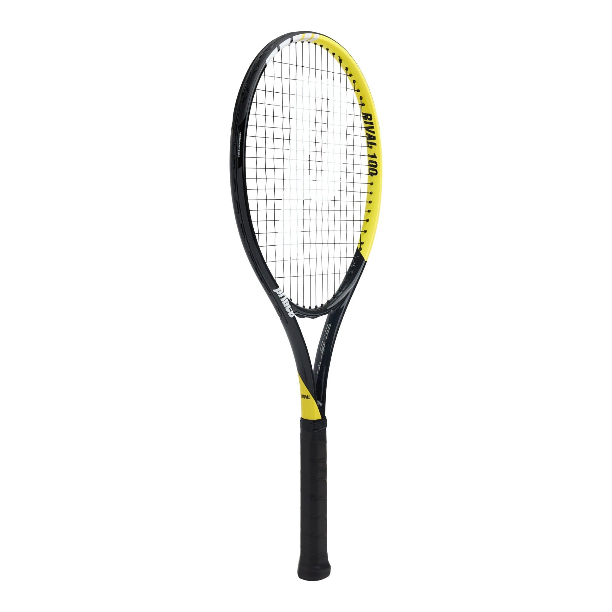 Prince Tennisschläger Rival 100in/275g/Freizeit schwarz/gelb - besaitet