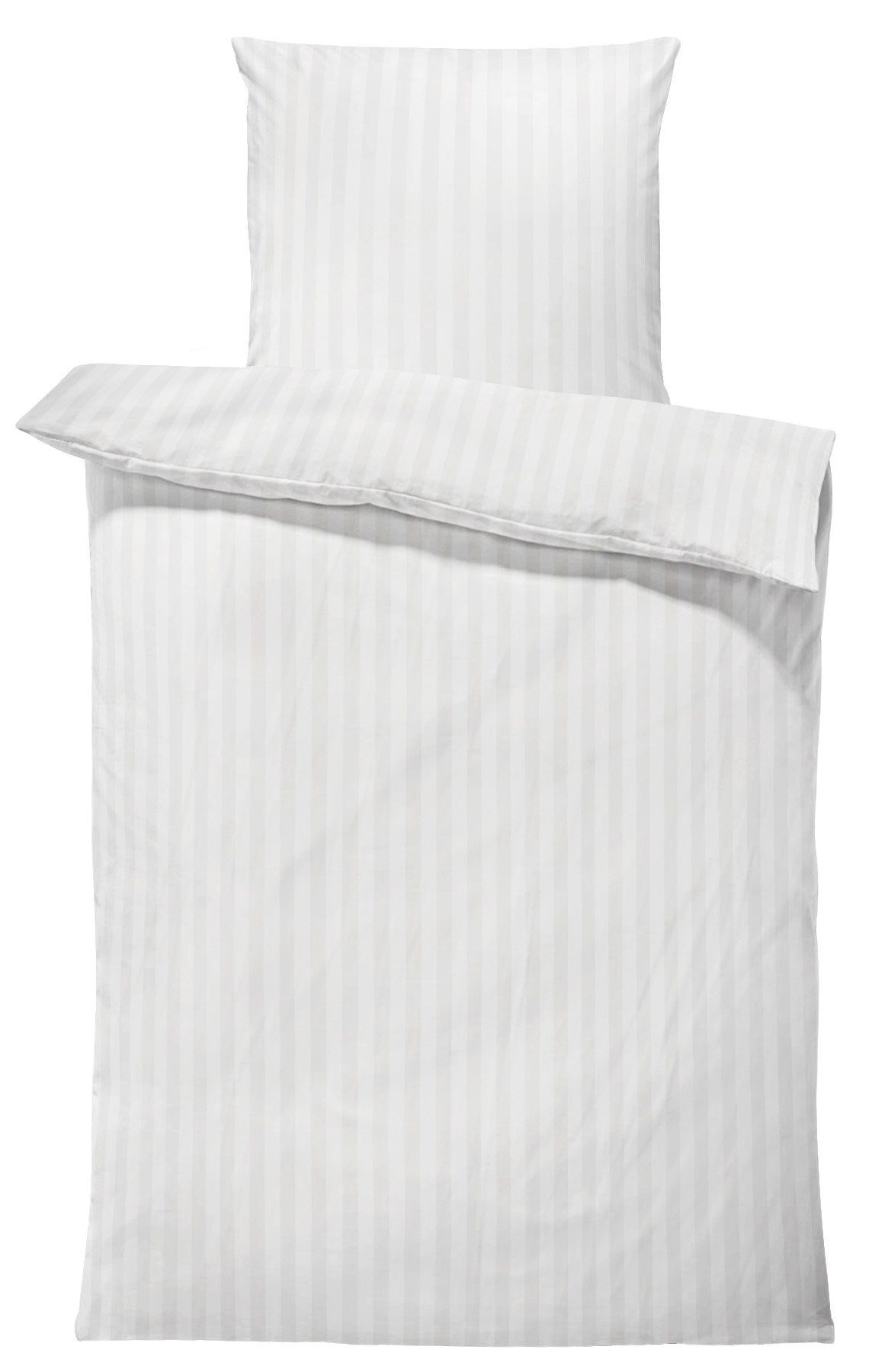 One Home Bettwäsche Damast, Mikrofaser, gestreift und elegant, 2 teilig