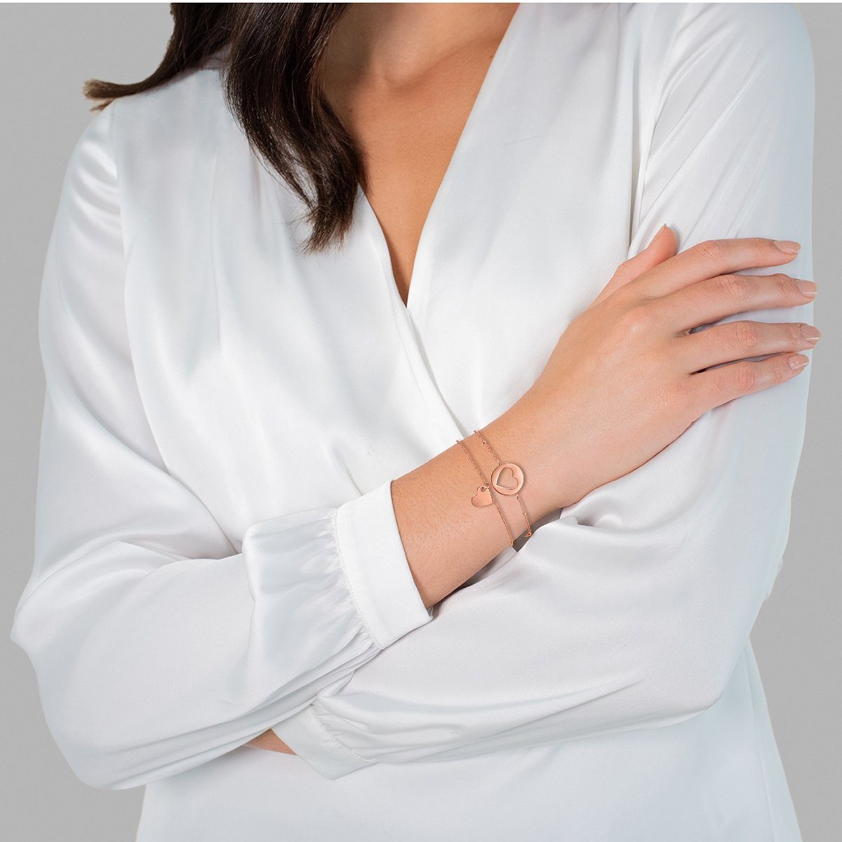 Eastside Edelstahlarmband roségold, 2er Set günstig online kaufen
