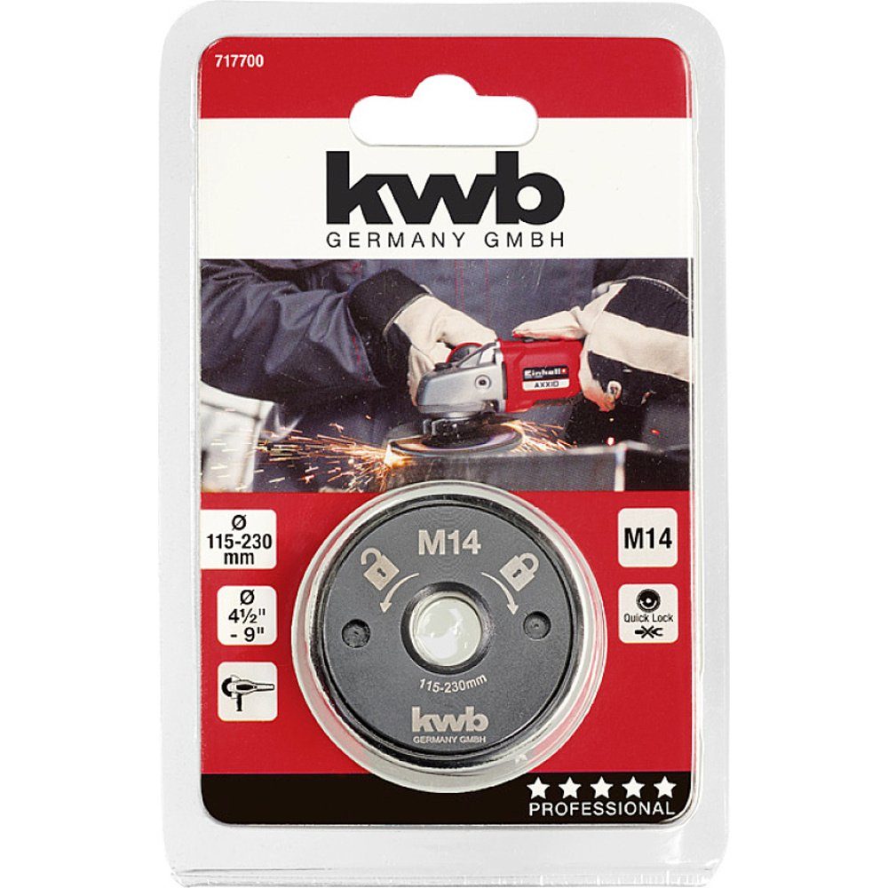 Thumbnail - kwb Winkelschleifer Schnellspannmutter 115 –230 mm kwb 717700