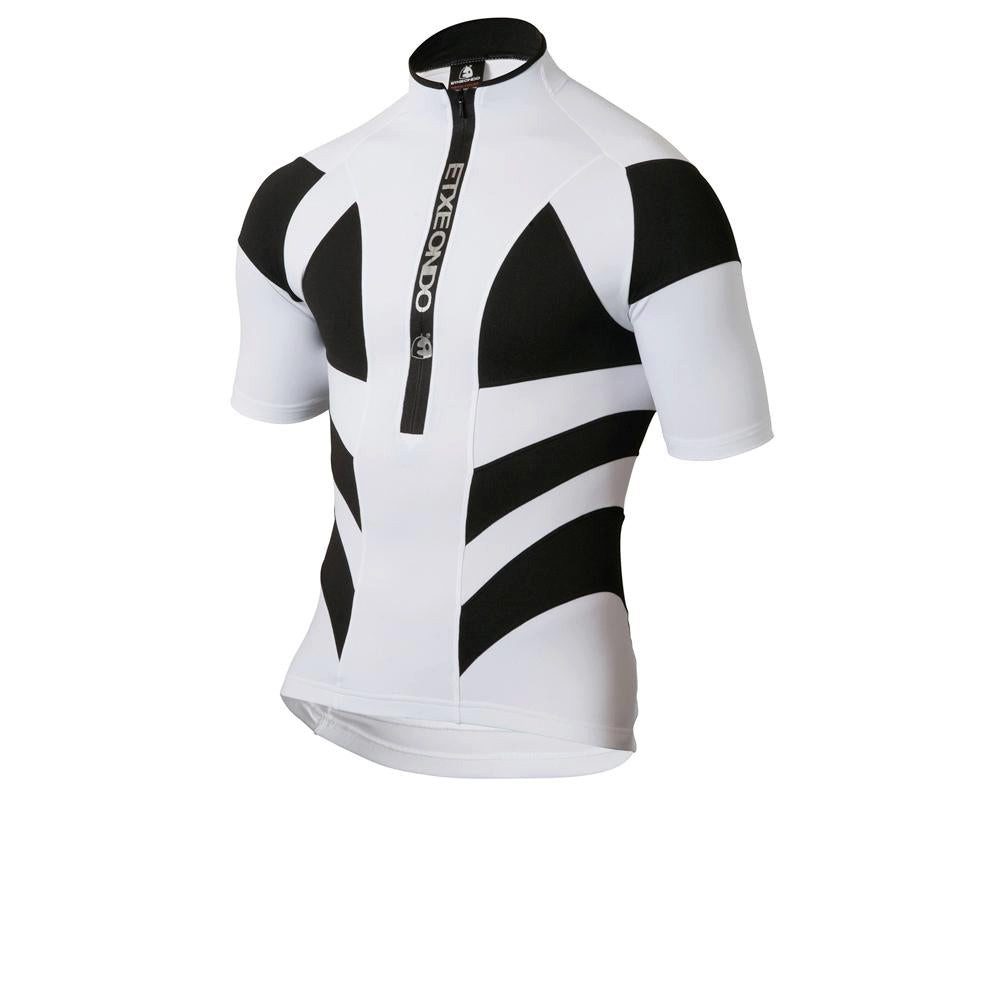Etxeondo Funktionsshirt Etxeondo Herren Trikot TRIER Weiß - Sportives Kurzarm-Trikot mit Front