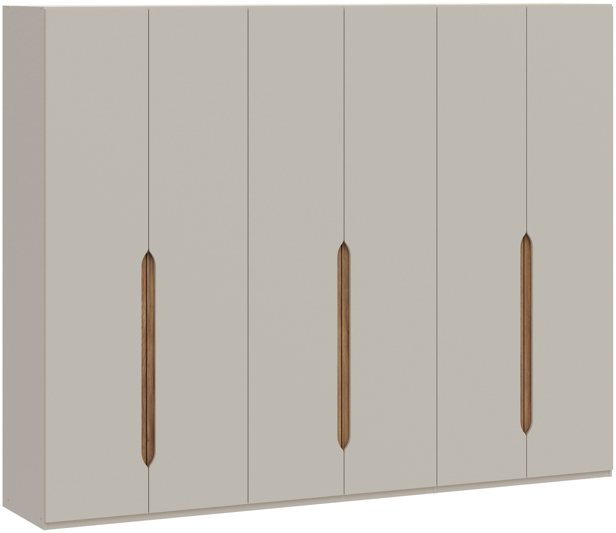 FORTE Kleiderschrank Höhe 2,10 mtr., stehende Montage, Grifflos