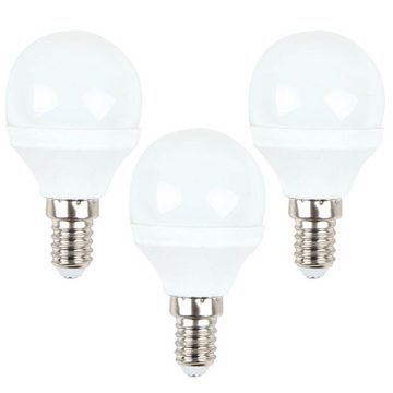 V-TAC LED-Leuchtmittel, 3er Set LED 5.5 Watt E14 Sockel Kugel Leuchtmittel Lampe warmweiß