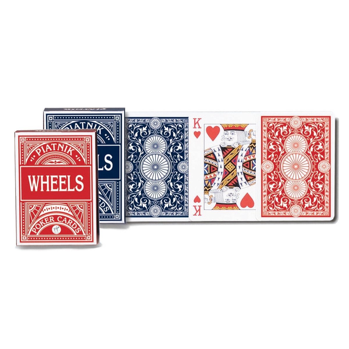 Piatnik Spiel Pokerkarten Wheels in Faltschachtel
