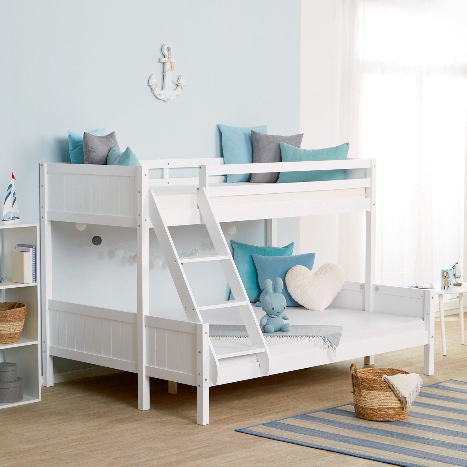 Homestyle4u Etagenbett 90x200 und 140x200 Kinderbett Holz 2 Kinder Massiv m günstig online kaufen