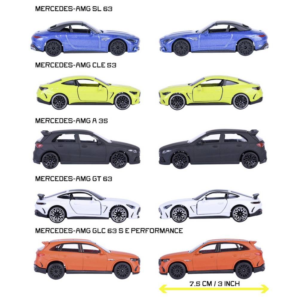 majORETTE Spielzeug-Auto Mercedes Benz Mercedes-AMG 5 Pieces Giftpack Fertigmodell PKW Modell
