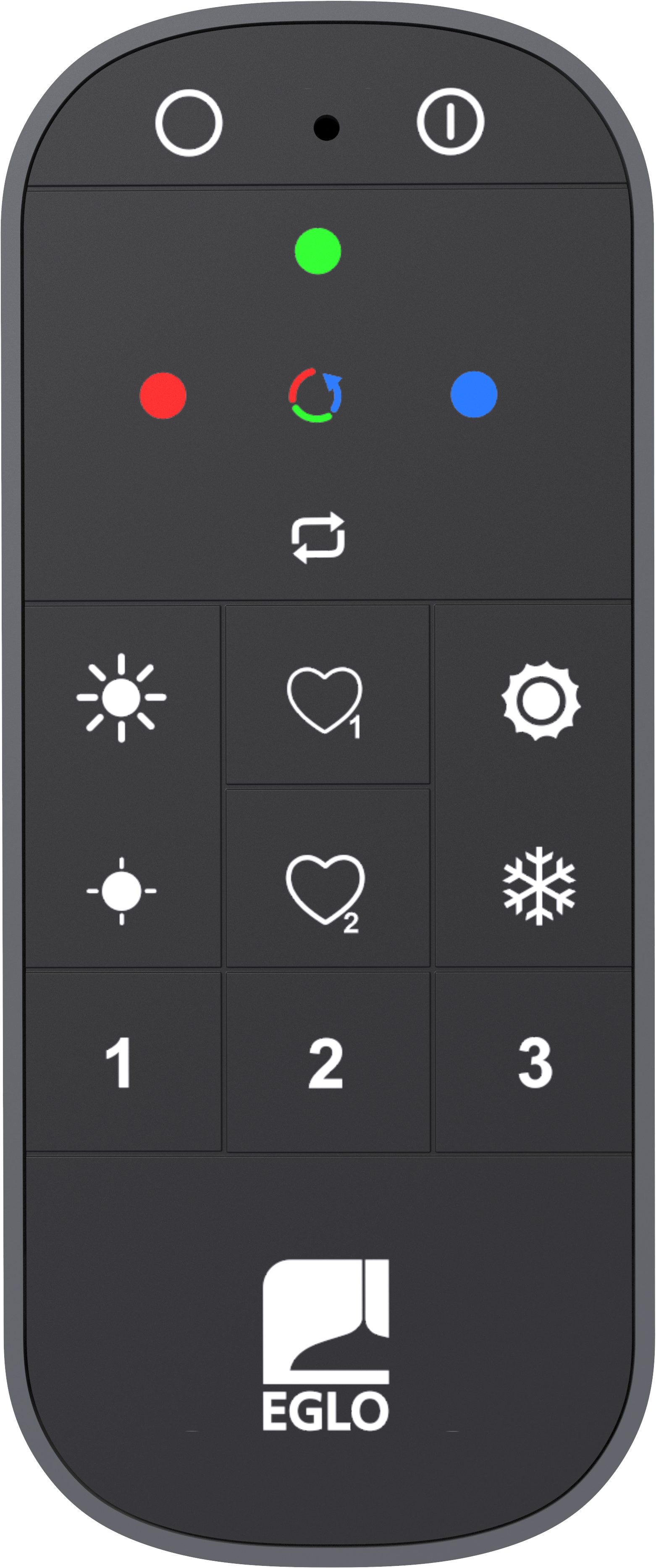 EGLO CONNECT Z REMOTE Fernbedienung, Zubehör, ZigBee 3.0, batteriebetrieben Smart-Home-Fernbedienung (Inkl. Wandhalterung und Batterie, 12,2x5,4x1,8 cm, steuerbar über 15m)