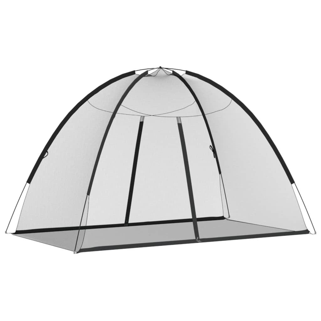 vidaXL Moskitonetz Moskito-Netzzelt Mongolisch 220 Schwarz 200x120x130 cm