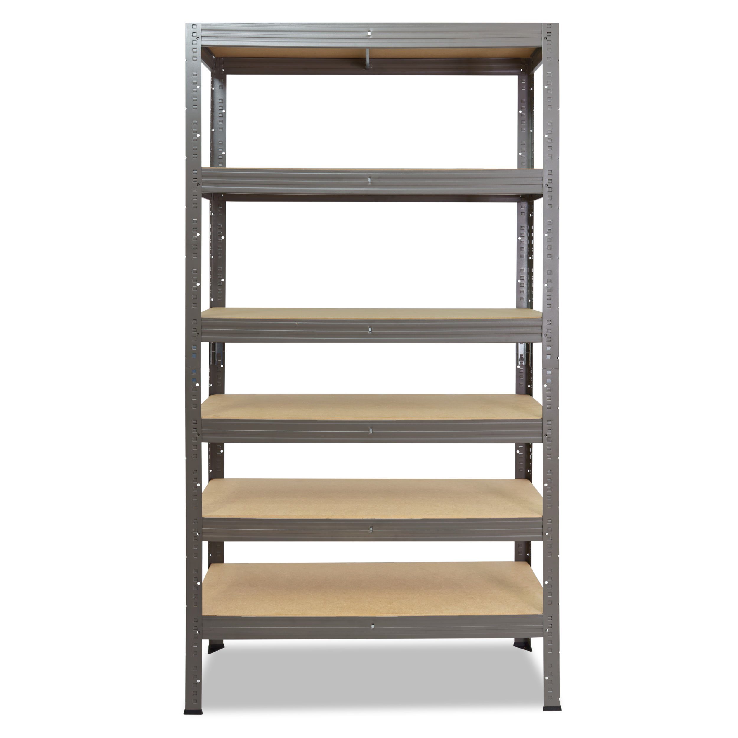 Werkstattregal Metallregal Regal Kellerregal, Garagenregal, PROFI, Tragkraft, 166kg mit 230x70x60cm als shelfplaza Regale Lagerregal, grau, 6 Böden Schwerlastregal je Metall & Steckregal