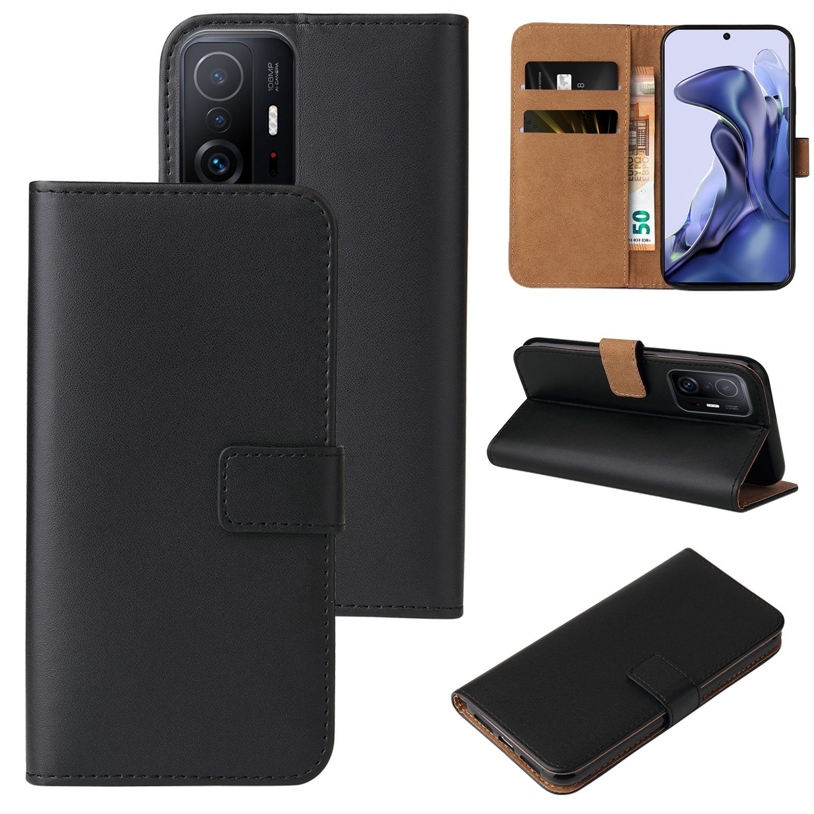 Tec-Expert Handyhülle Klapp Hülle für Xiaomi 11T 6.67 Zoll, 6.67, Flip Case für Xiaomi 11T