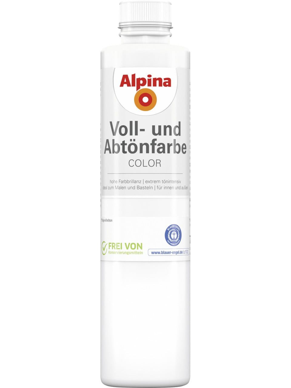 Alpina Vollton- und Abtönfarbe Alpina Color Abtönfarbe snow white seidenmatt 750