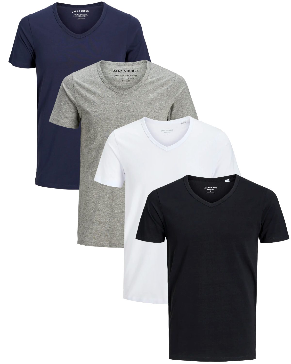 Jack & Jones T-Shirt (Spar-Set, 4er-Pack) V-Neck günstig online kaufen