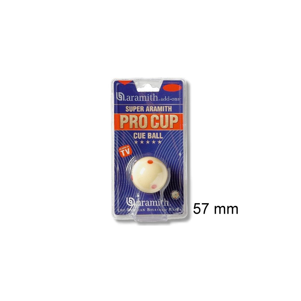 Aramith Billardtisch Aramith Spielball weiß Super Aramith Pro-Cup 57.2mm