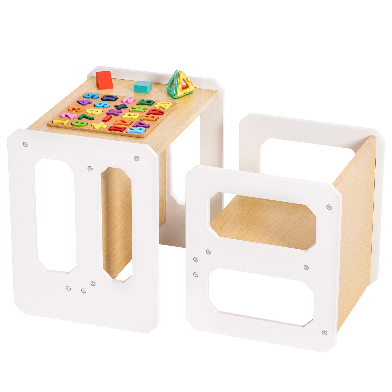 Yorbay Kindertisch Kindersitzgruppe 2 in 1 günstig online kaufen