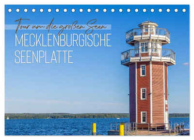 CALVENDO Wandkalender »Tour um die großen Seen der Mecklenburgischen Seenplatte (Tischkalender 2023 DIN A5 quer)«