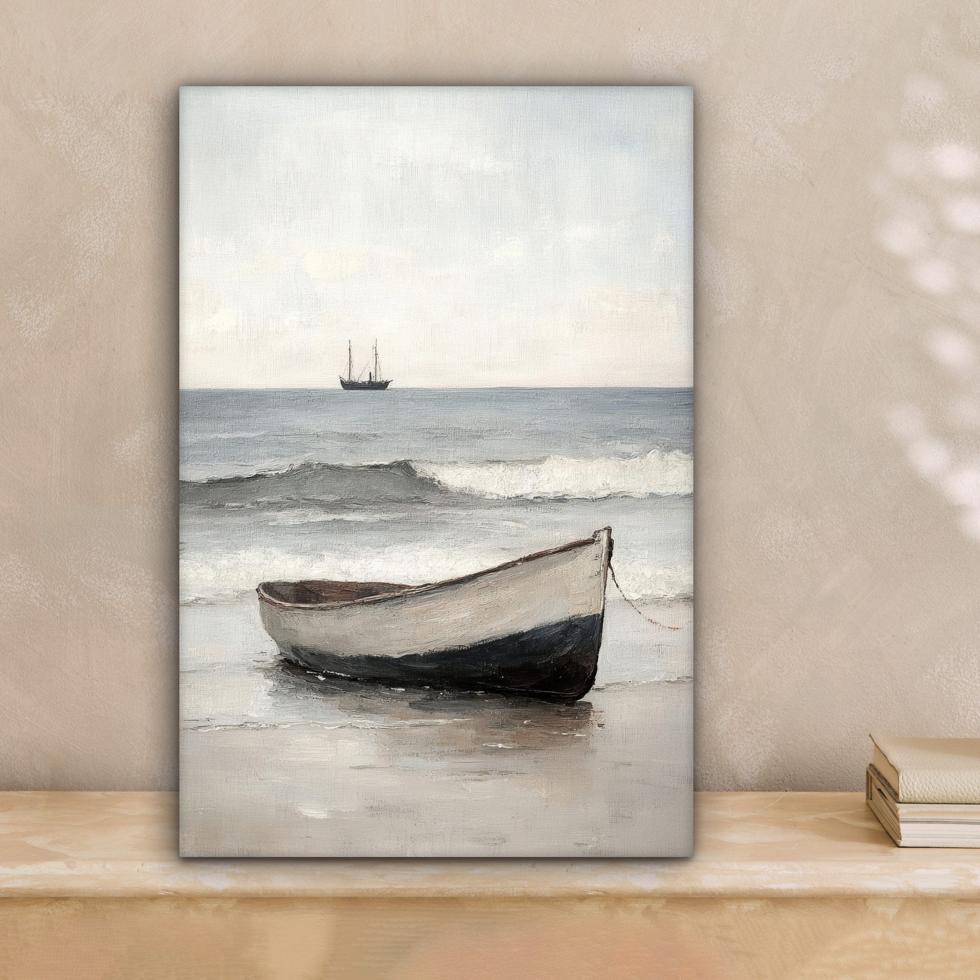 OneMillionCanvasses® Leinwandbild Ruderboot - Meer - günstig online kaufen