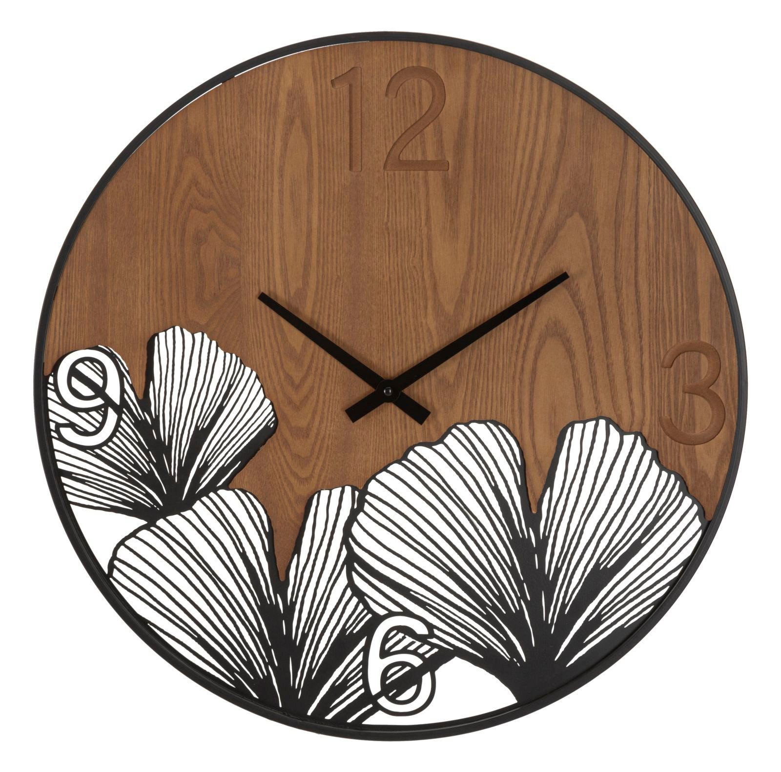 Mauro Ferretti Wanduhr Wanduhr WOOD, braun, Ø 60 cm