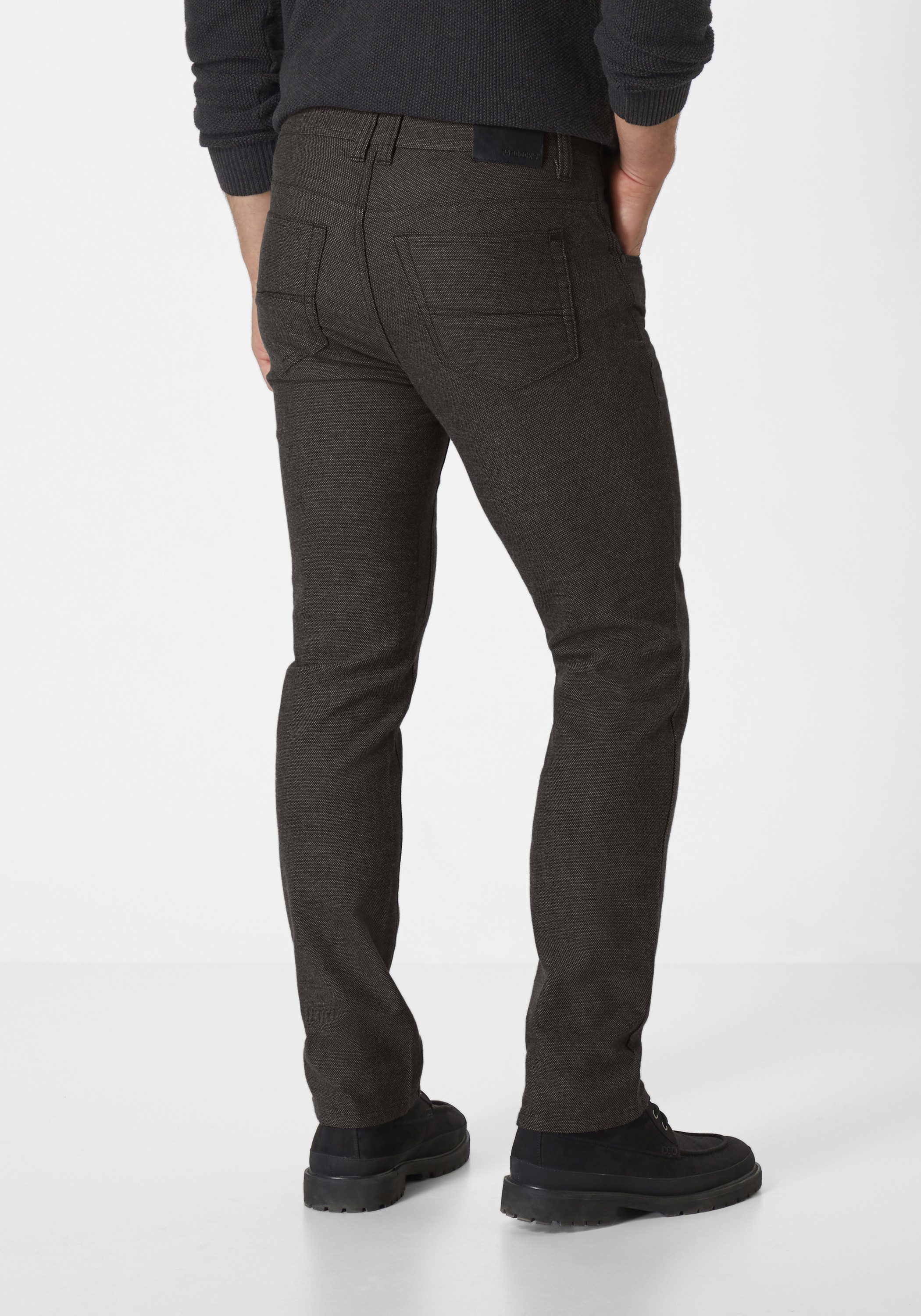 Paddock's Stoffhose PIPE 5-Pocket Stoffhose im Wool Look mit Stretch